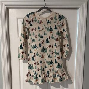 Disney Girls Christmas Holiday Pajama Dress